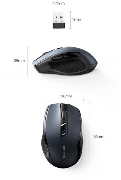 Мышь Ugreen MU006-90545 Black (90545)