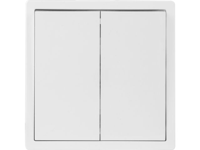 Выключатель 2 клав. (cкрытый, 10А) белый, Carre, Bylectrica