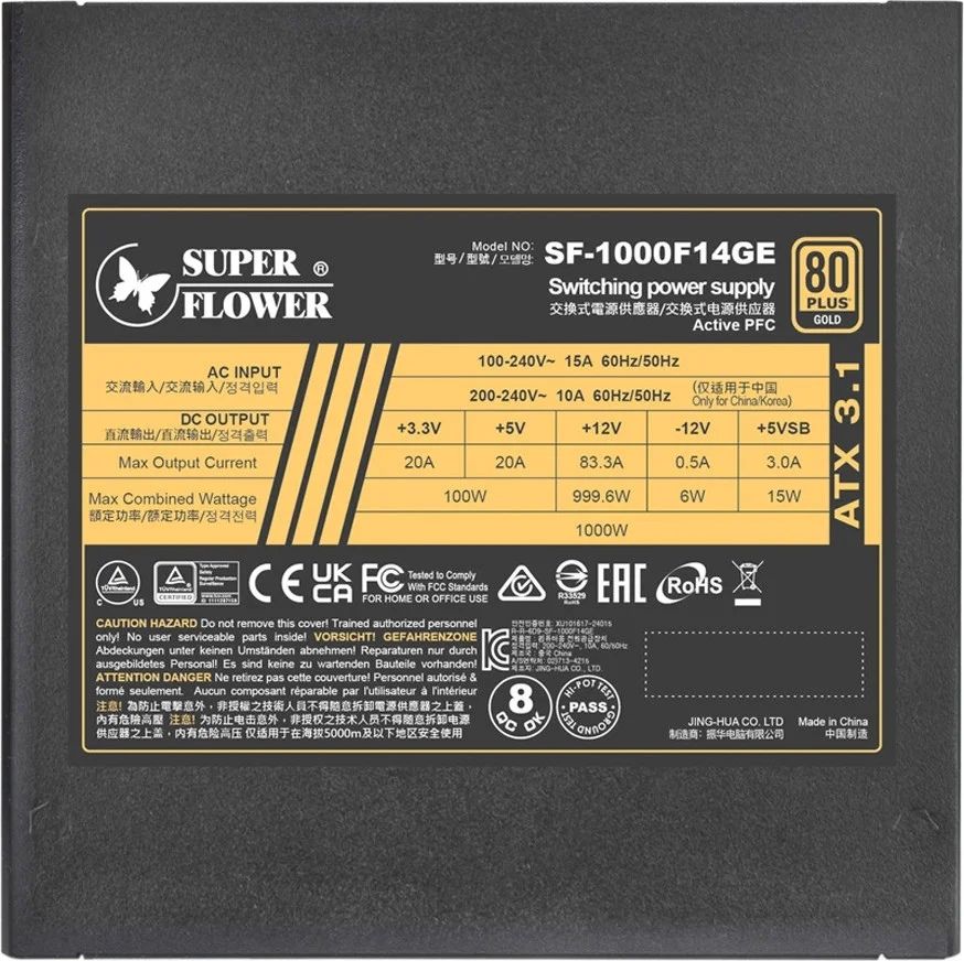Блок питания Super Flower Leadex III Gold 1000W (SF-1000F14GE)