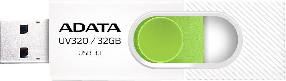 USB Flash-накопитель A-Data AUV320-512G-RWHGN 512GB белый/зеленый