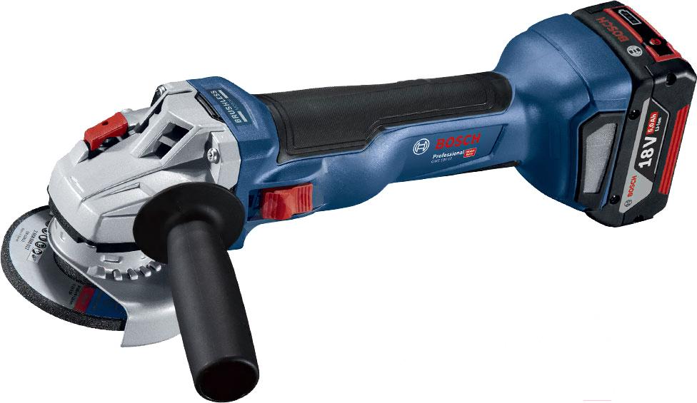 Угловая шлифмашина Bosch GWS 18V-10 Professional с 2АКБ в кейсе (06019J4004)