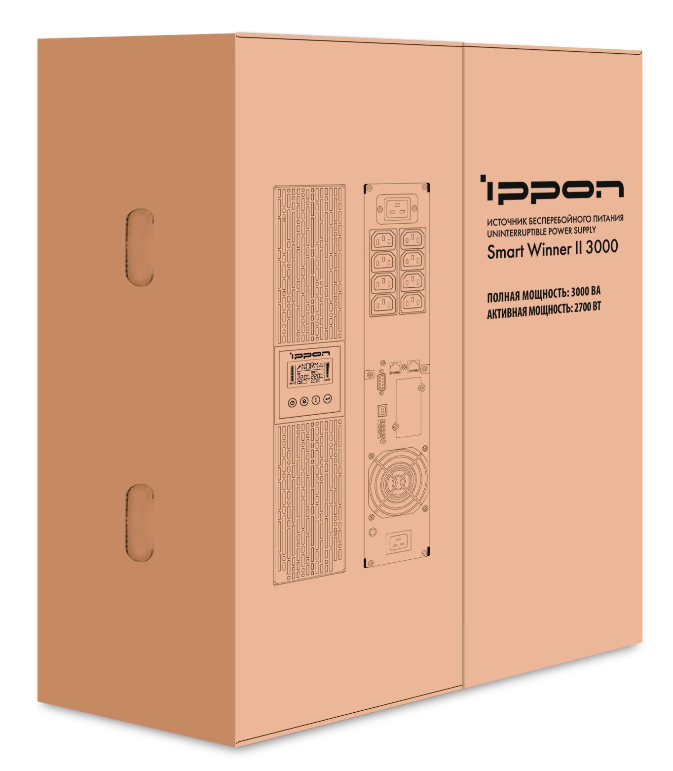 Источник бесперебойного питания Ippon Smart Winner II 3000 3000ВА (1192982)