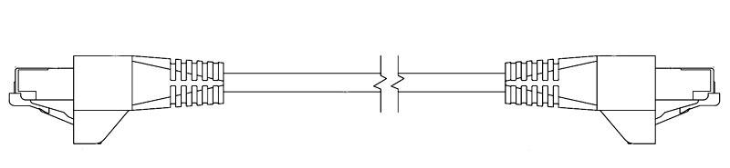 Кабельная сборка Hyperline PC-LPM-STP-RJ45-RJ45-C6a-2M-LSZH-GY серый