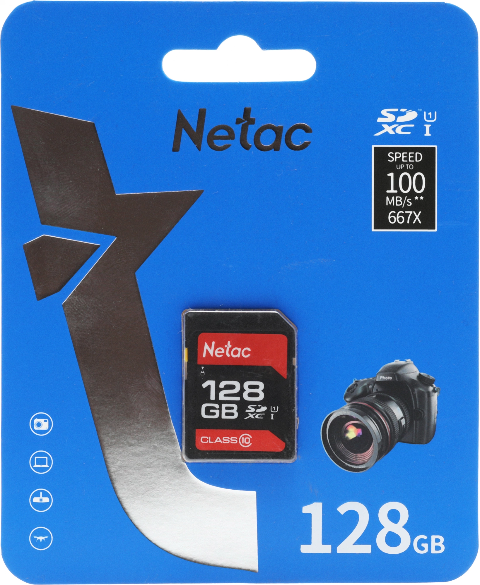 Карта памяти Netac U1/C10 P600 SDXC 128GB (NT02P600STN-128G-R)
