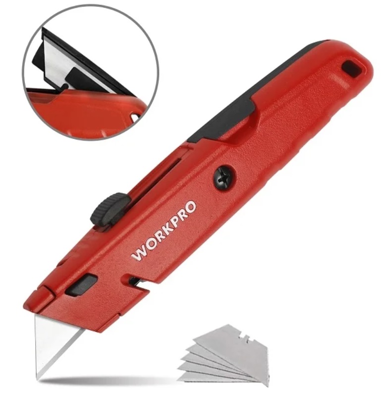 Нож строительный WorkPro WP213009