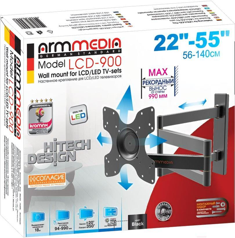 Кронштейн Arm Media LCD-900 черный (10193)