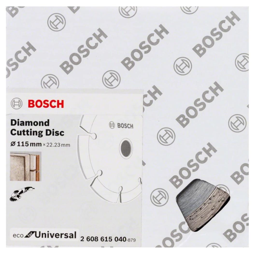 Алмазный диск Bosch 115х22,23 мм ECO Universal (2.608.615.027)