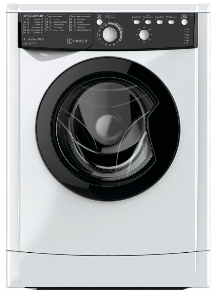 Стиральная машина Indesit EWSB 5085 BK CIS белый (869991570520)
