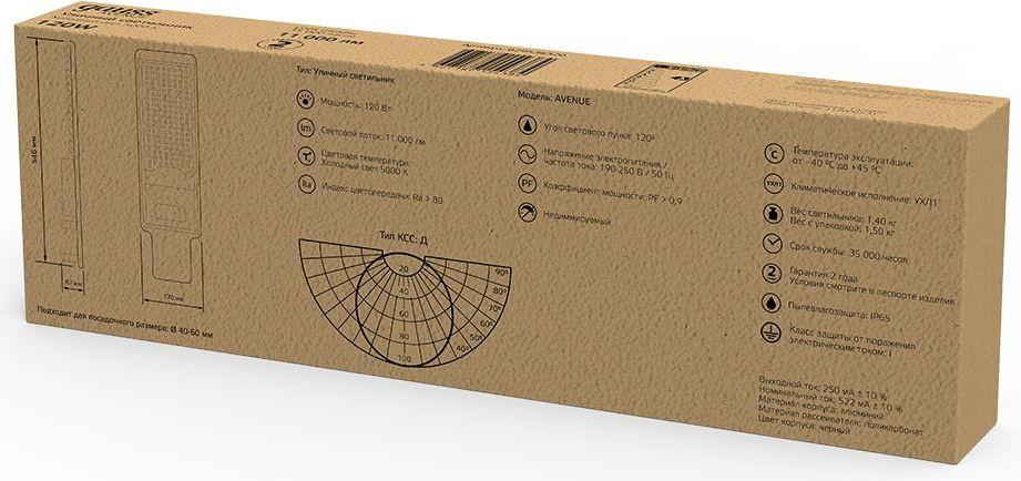 Уличный светильник Gauss 629536320 черный