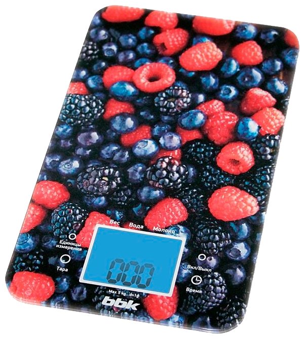 Кухонные весы BBK KS107G лесные ягоды Red/Black