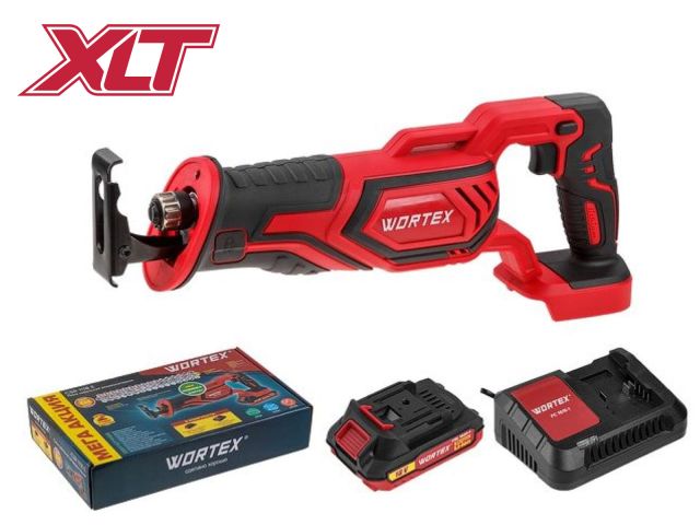 Аккум. сабельная пила WORTEX CSR 1118 E в кор. ALL1 XLT SET 18В, 1 акк., 2 Ач, дер. 115 мм (18 В, С АКБ (2.0 А/ч) И З/У, дерево до 115 мм, металл до 1