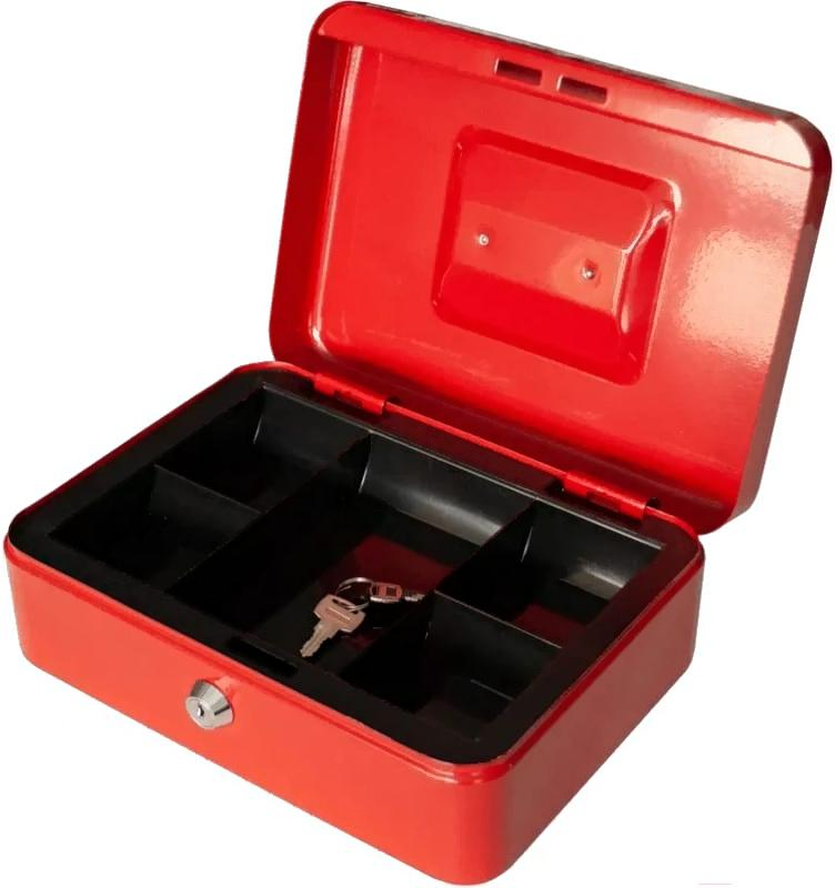 Ящик для денег Silwerhof 90x250x180 красный