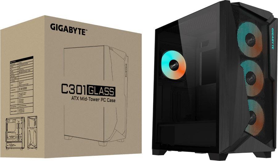 Корпус GigaByte Glass E-ATX без БП Black (C301)