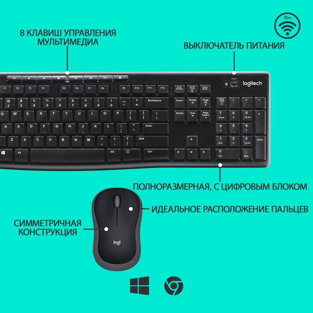Набор периферии Logitech Wireless Combo MK270 (920-004518)