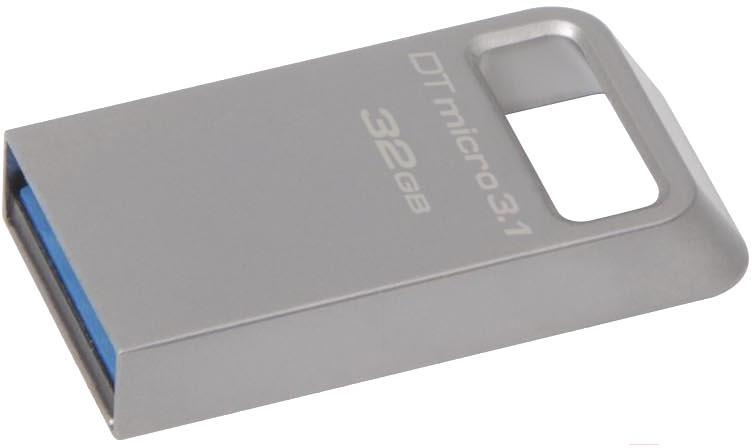 USB Flash-накопитель Kingston DataTraveler Micro 128Gb серебристый (DTMC3G2/128GB)