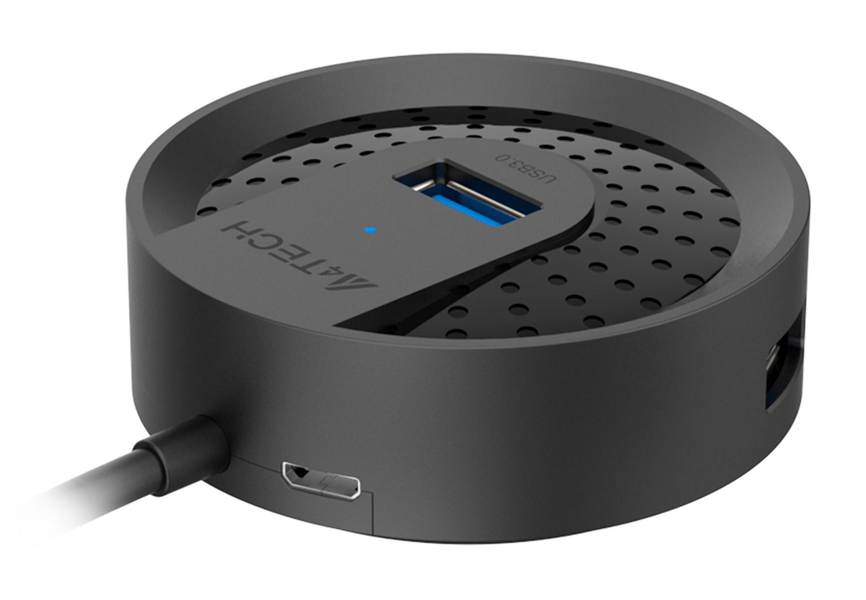 USB-хаб A4Tech USB 3.0 HUB-30C черный
