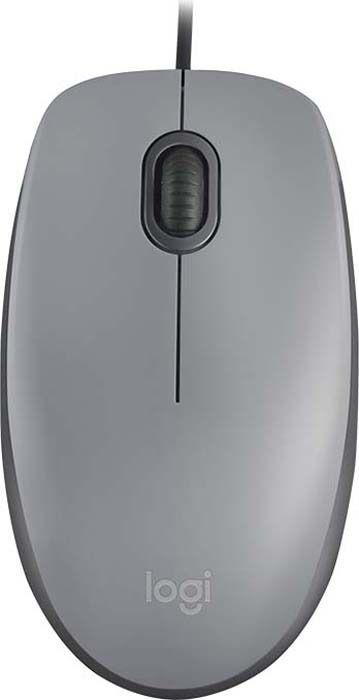 Мышь Logitech M110 Silent Mid Gray (910-005502)