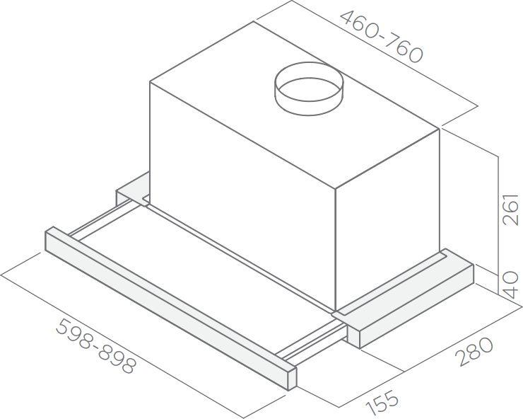 Кухонная вытяжка Elica Elite 26 IX/A/60 PRF0038809B (PRF0038809B)