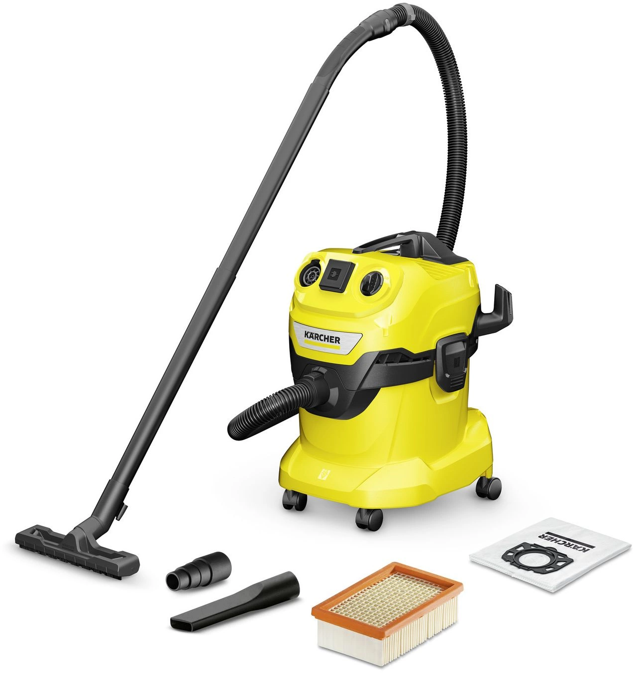 Пылесос Karcher WD 4 P V-20/5/22 желтый (1.628-270.0)