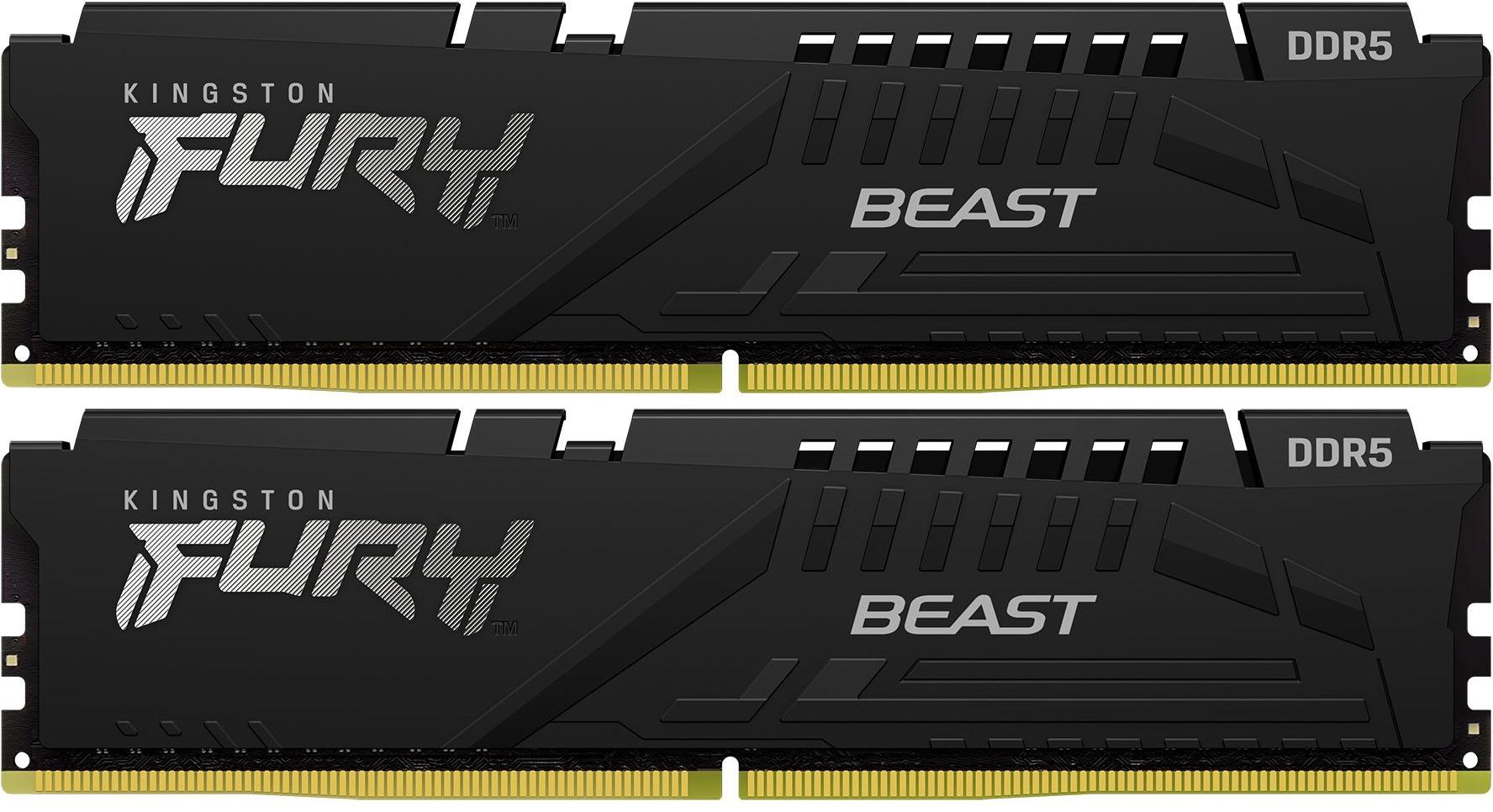 Оперативная память Kingston Fury Beast Black Expo 64Gb DDR5 Black (KF560C36BBEK2-64)