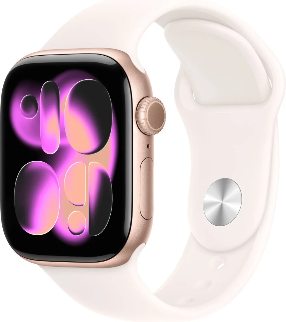 Умные часы Apple Watch Series 11 GPS 42mm Rose Gold Al Case Light Blush Sport Band S/M A3331 (MEU04RK/A)
