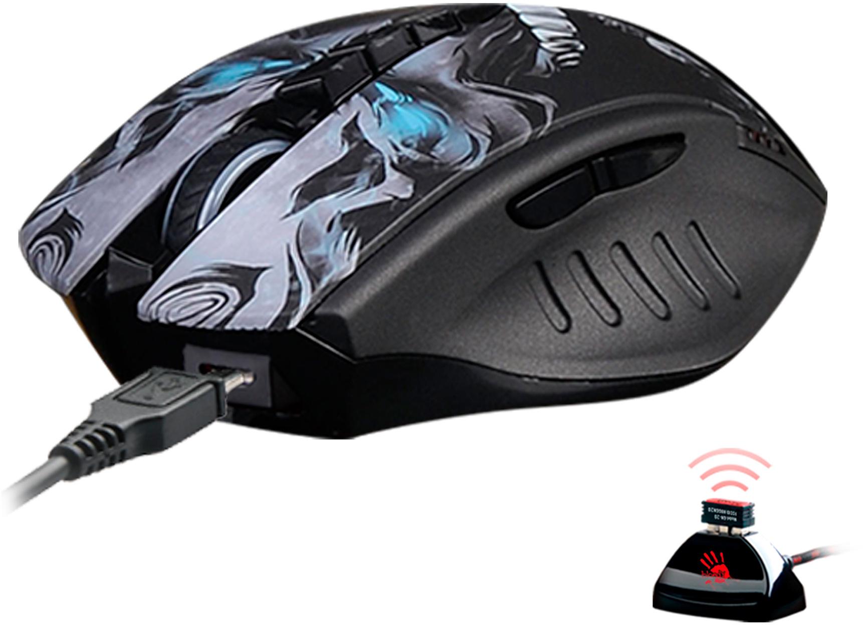Мышь A4Tech Bloody R80 Plus SKULL