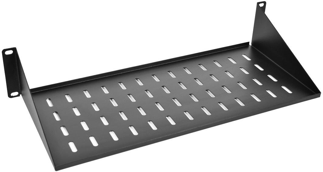 Полка стационарная ЦМО МС-30-9005 нагр.:15кг. 19" 300мм черный