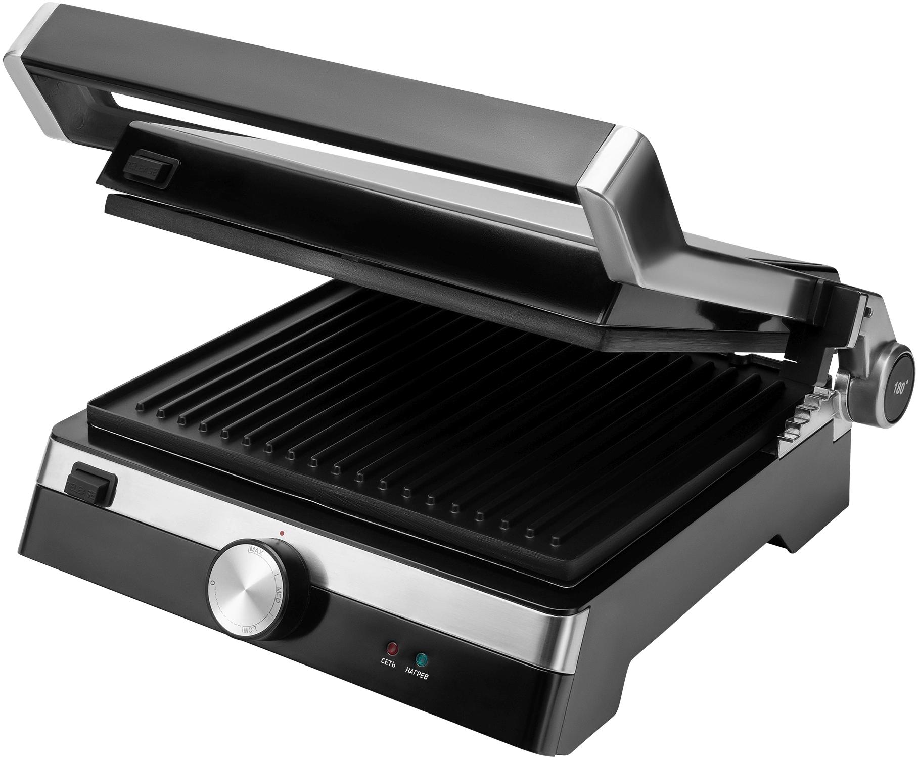 Электрогриль Polaris PGP 1902 серебристый