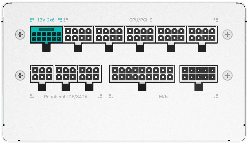 Блок питания DeepCool PQ1000G WH ATX 1000W (R-PQA00G-FD0W-WGEU-V1)