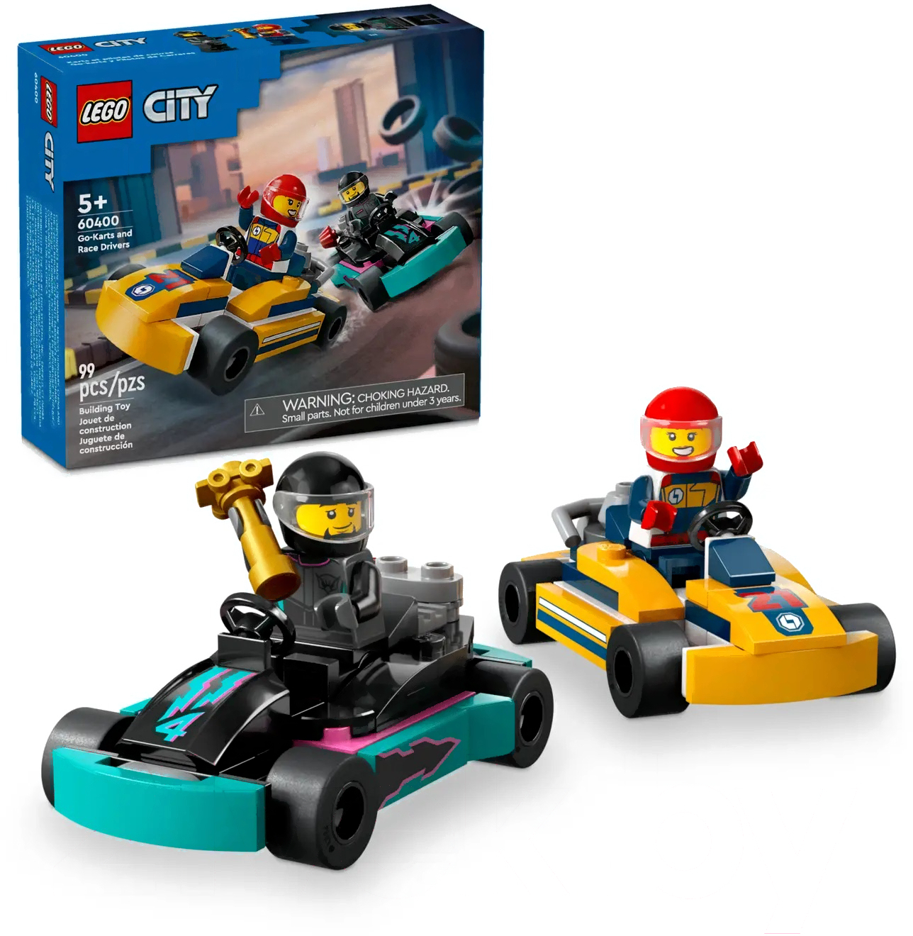 Конструктор LEGO City Картинг и гонщики (60400)
