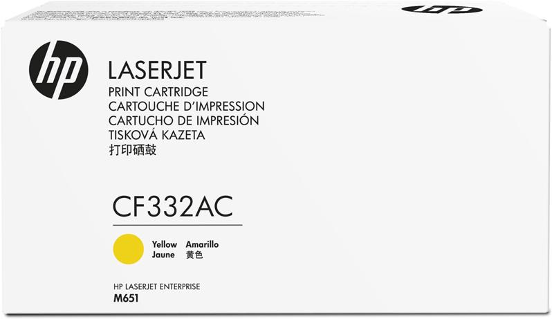 Картридж HP 654A желтый (CF332AC)