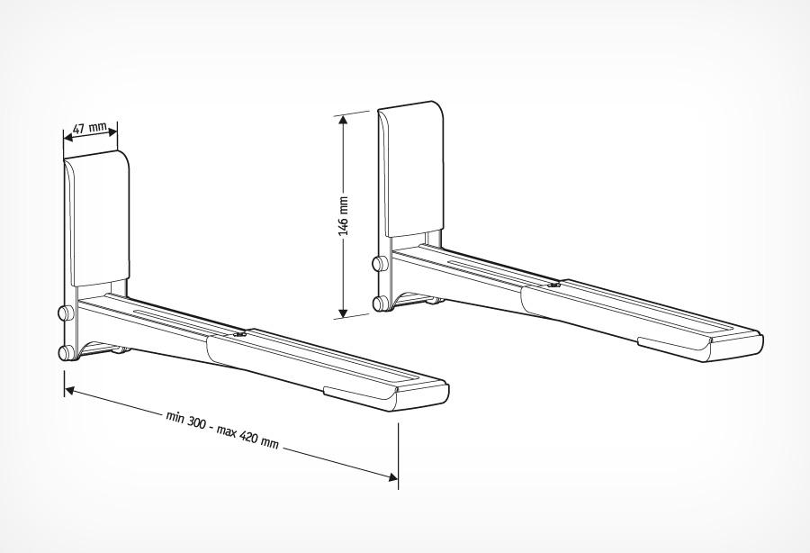 Кронштейн Holder MWS-2003 металлик