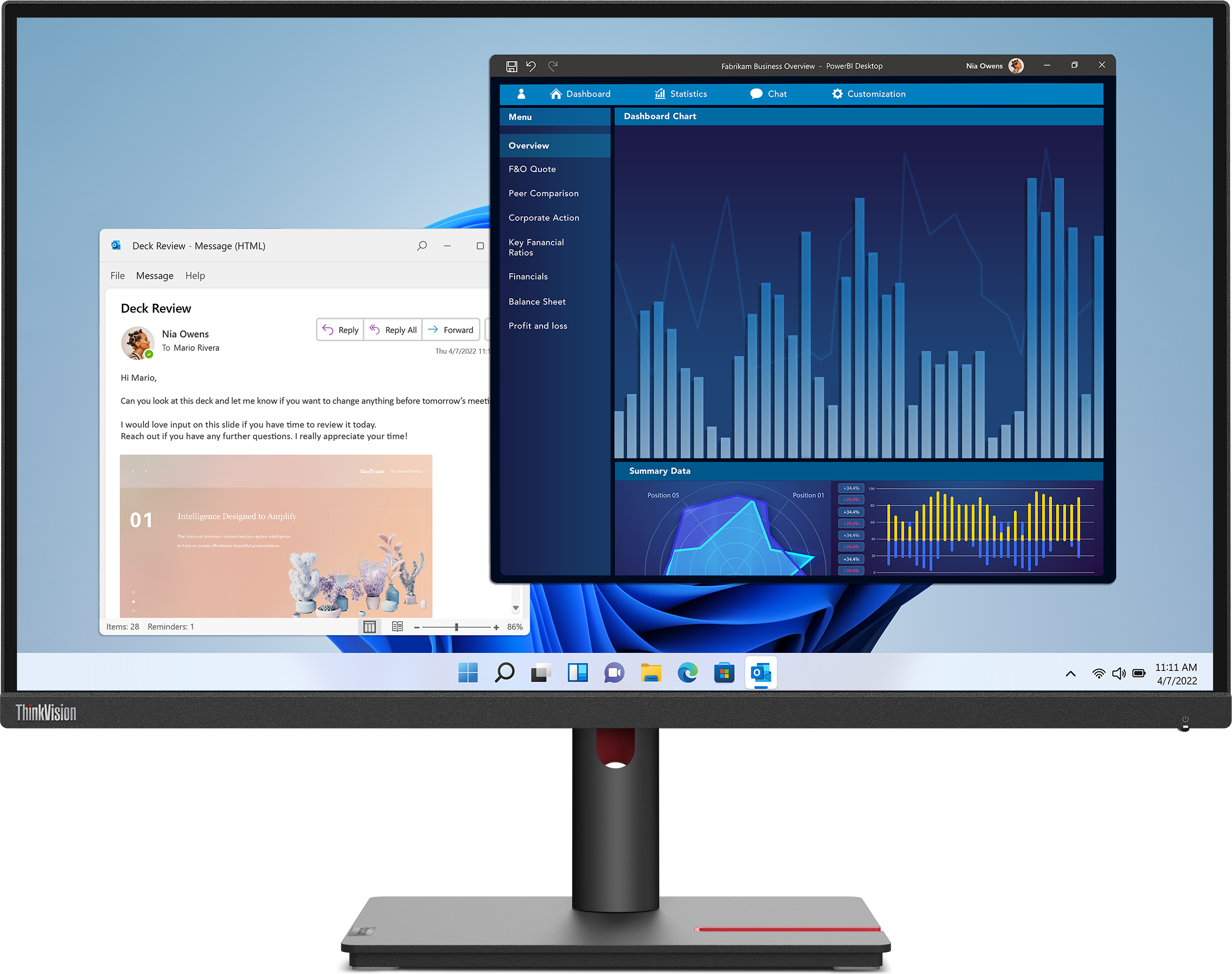 Монитор Lenovo T27p-30 Black/Red (63A9GAR1CB)