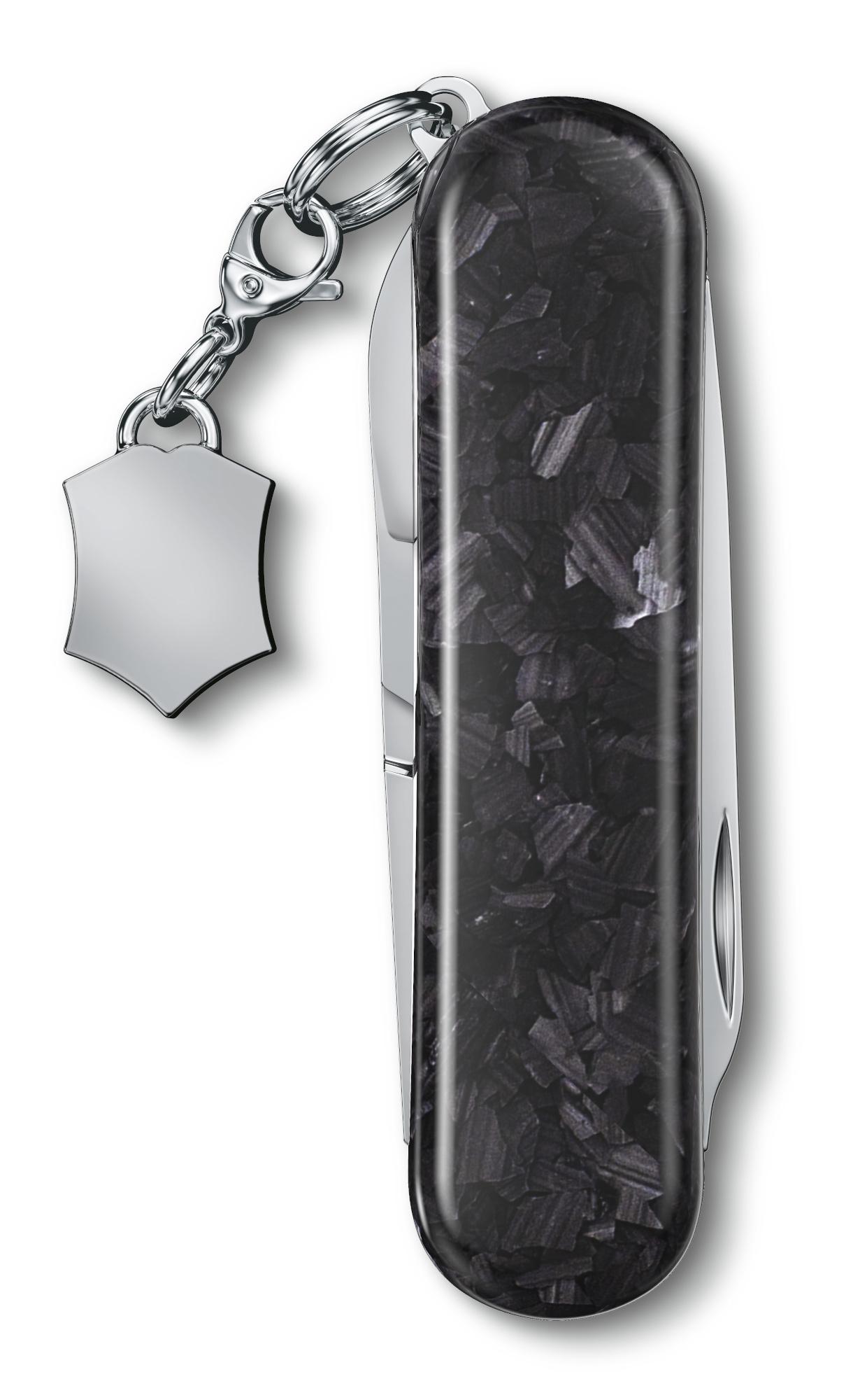 Туристический нож Victorinox Classic Brilliant Carbon черный/серебристый (0.6221.90)