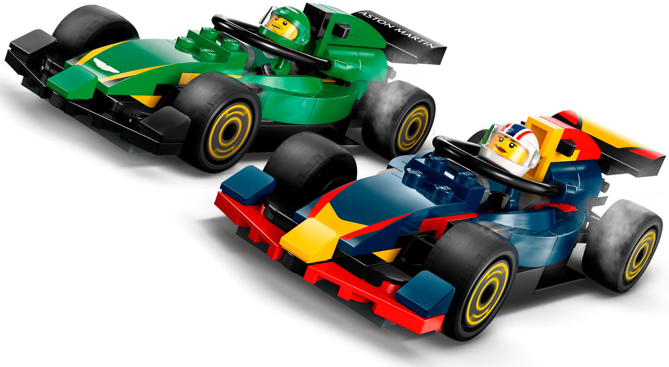 Конструктор Lego City Грузовик F1 с болидами F1 RB20 и AMR24 (60445)