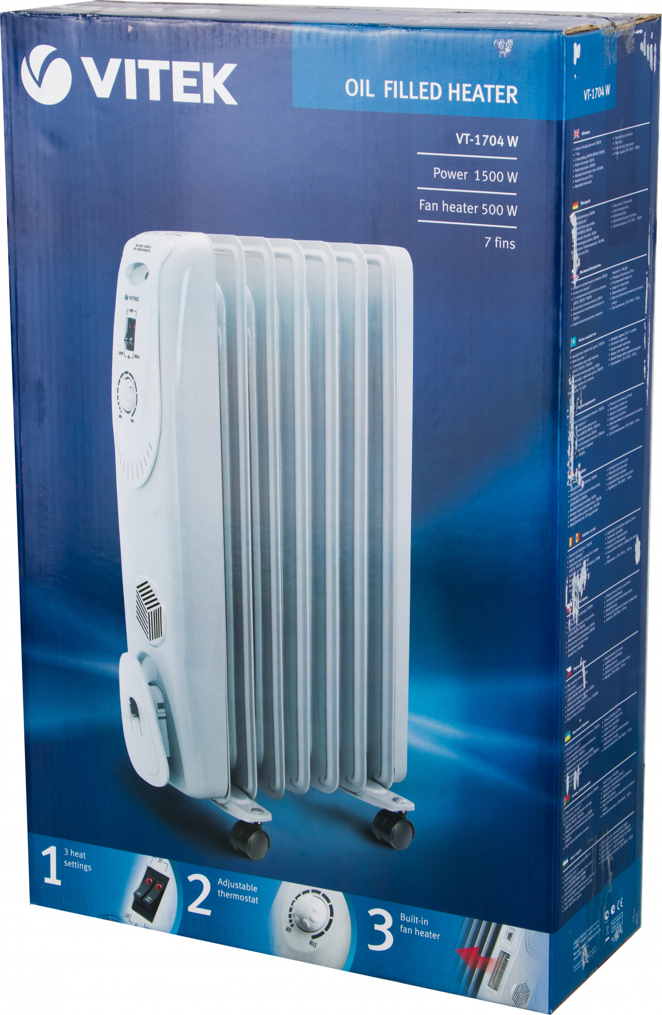 Радиатор Vitek VT-1704 белый (1704-VT-01)