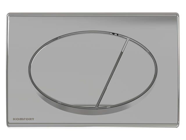 Кнопка для инсталляции (хром - глянцевая), Komfort