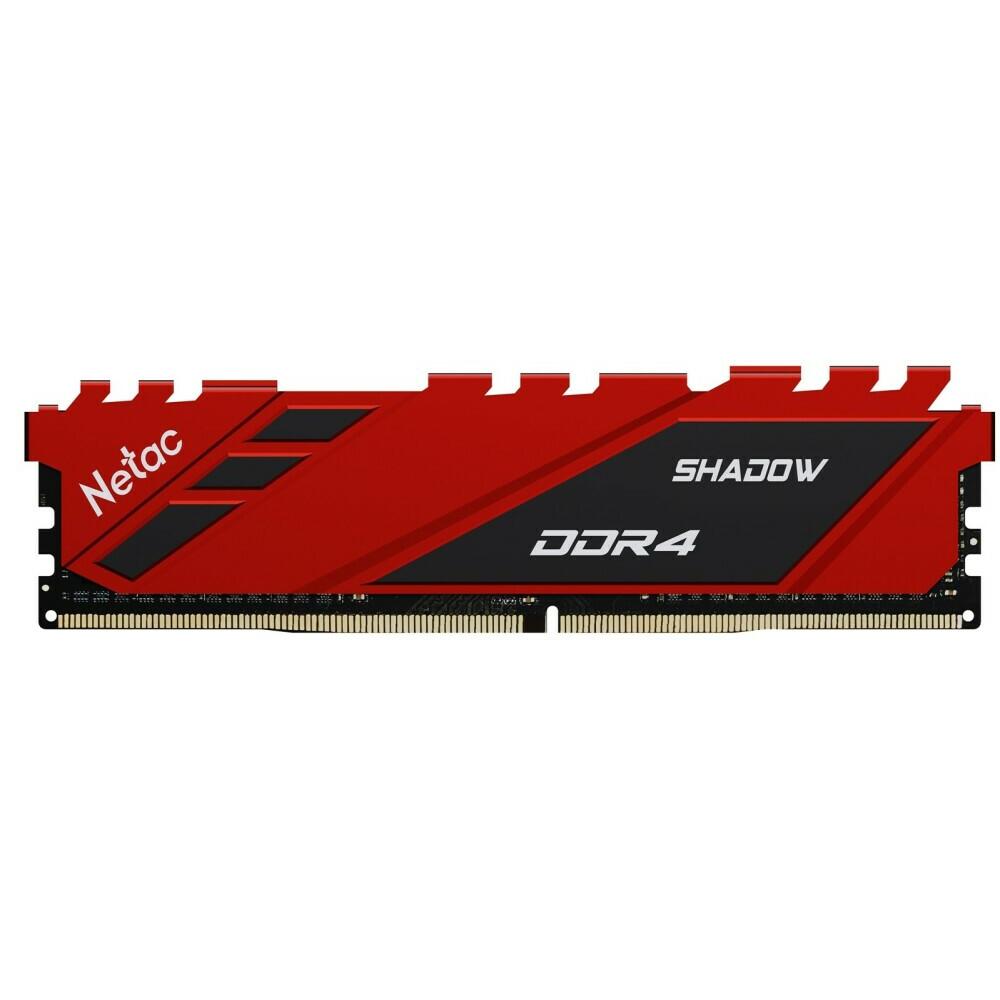 Оперативная память Netac Shadow 16Gb DDR4 Red (NTSDD4P26SP-16R)