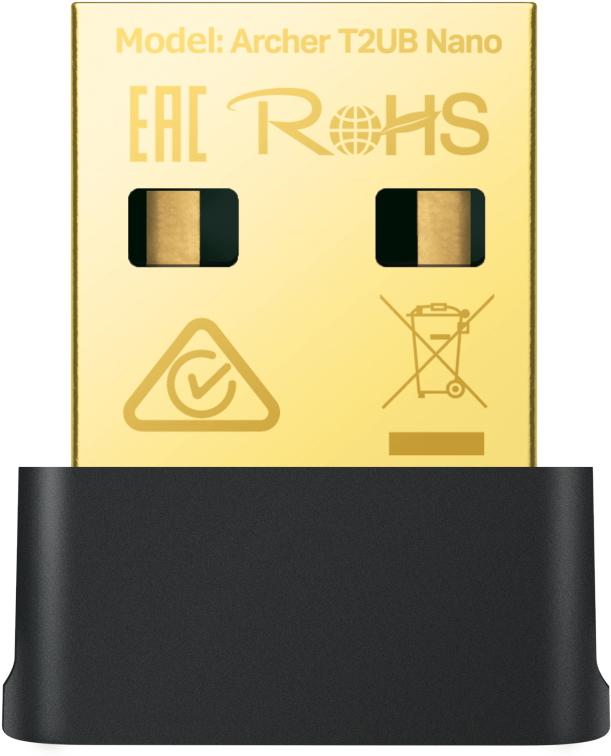 Wi-Fi/Bluetooth адаптер TP-Link Archer T2UB Nano черный