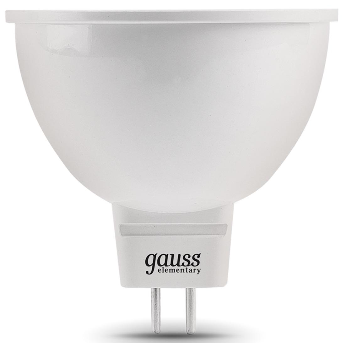 Светодиодная лампа Gauss Elementary MR16 7Вт GU5.3 220B 3000K MR16 10 шт (13517) белый