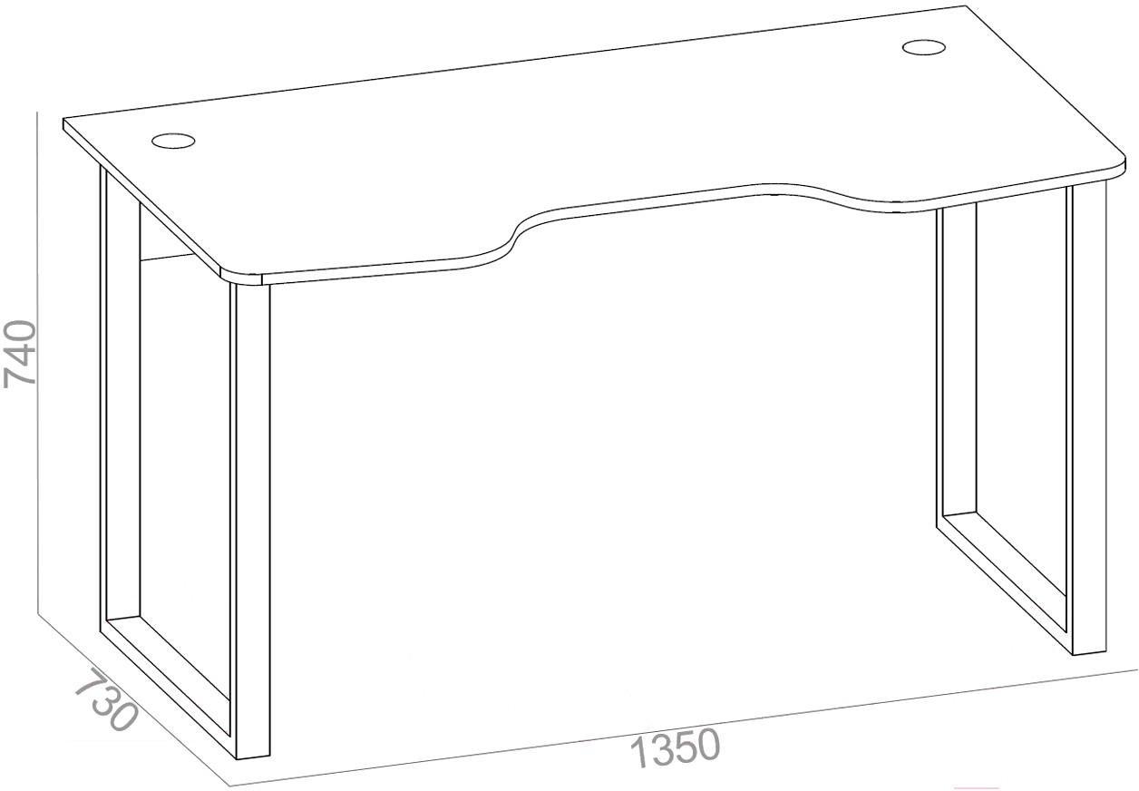 Стол компьютерный Сокол КСТ-19 белый (SKM_00-00010961)