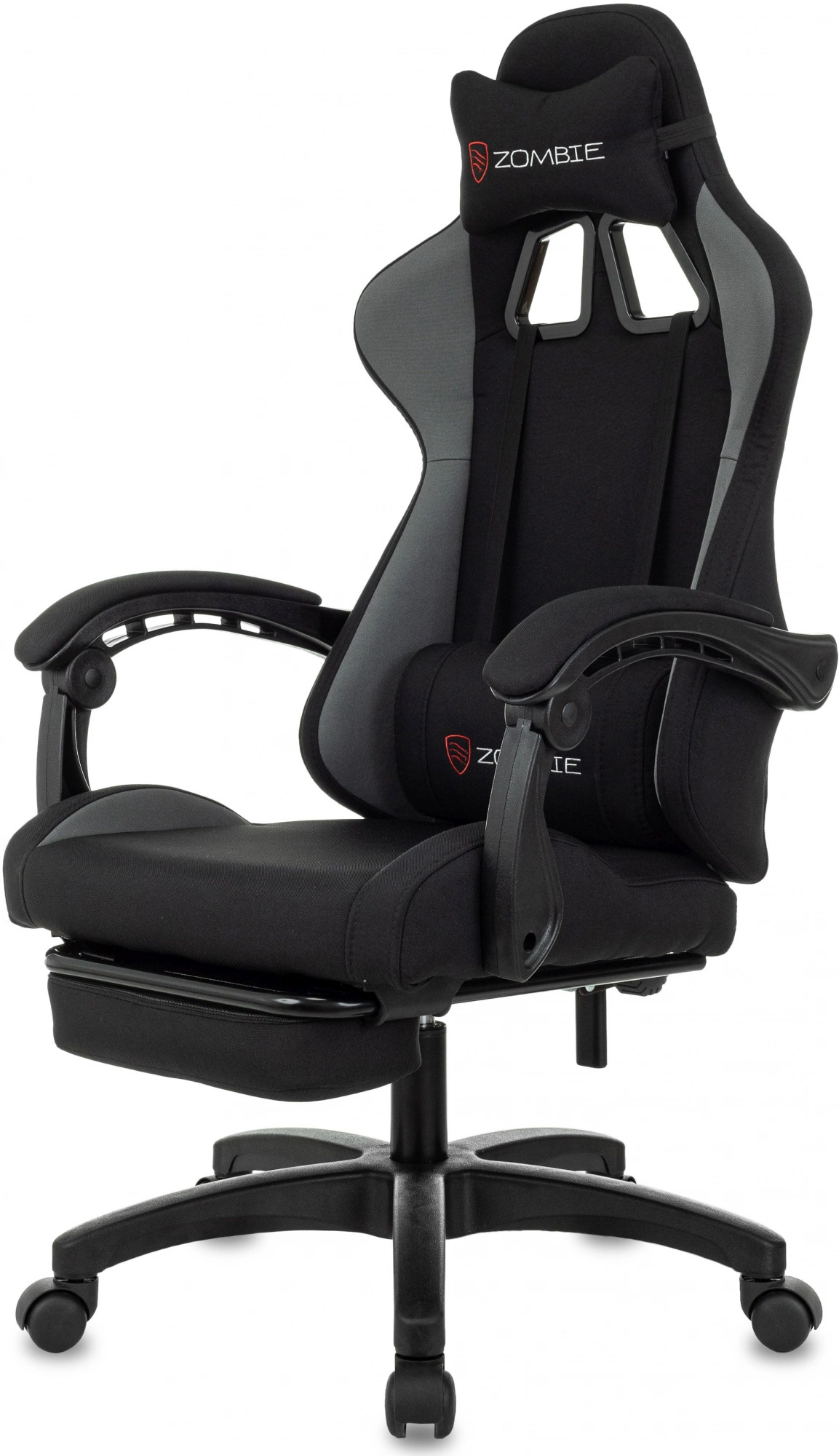 Геймерское кресло Zombie Shadow черный/серый (SHADOW G)