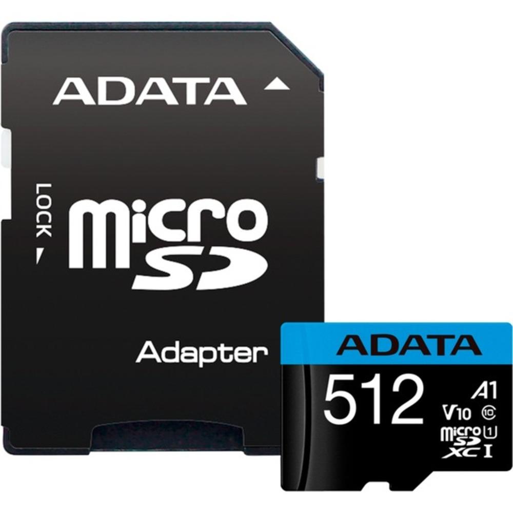 Карта памяти A-Data microSDHC 512GB с адаптером (AUSDX512GUICL10A1-RA1)
