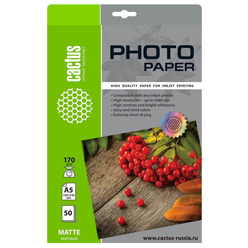 Фотобумага Cactus CS-MA517050