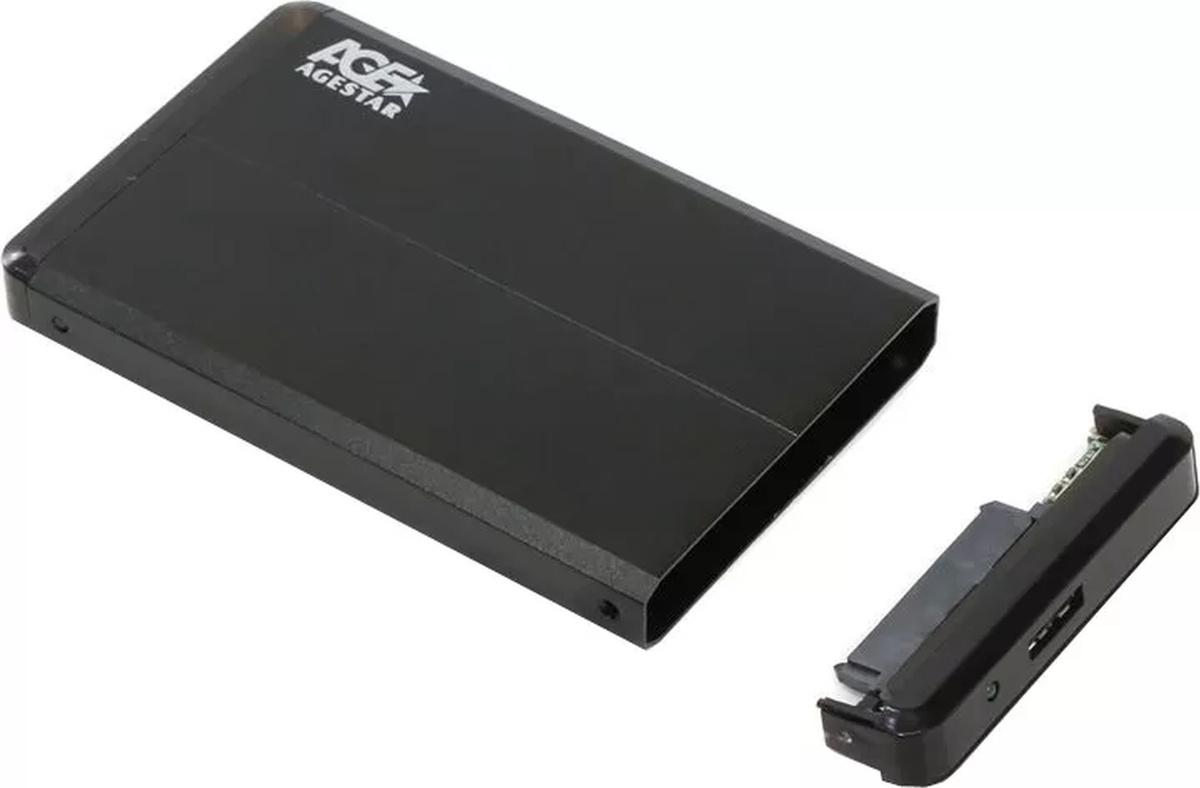 Бокс для накопителя AgeStar SUBCP1 Black