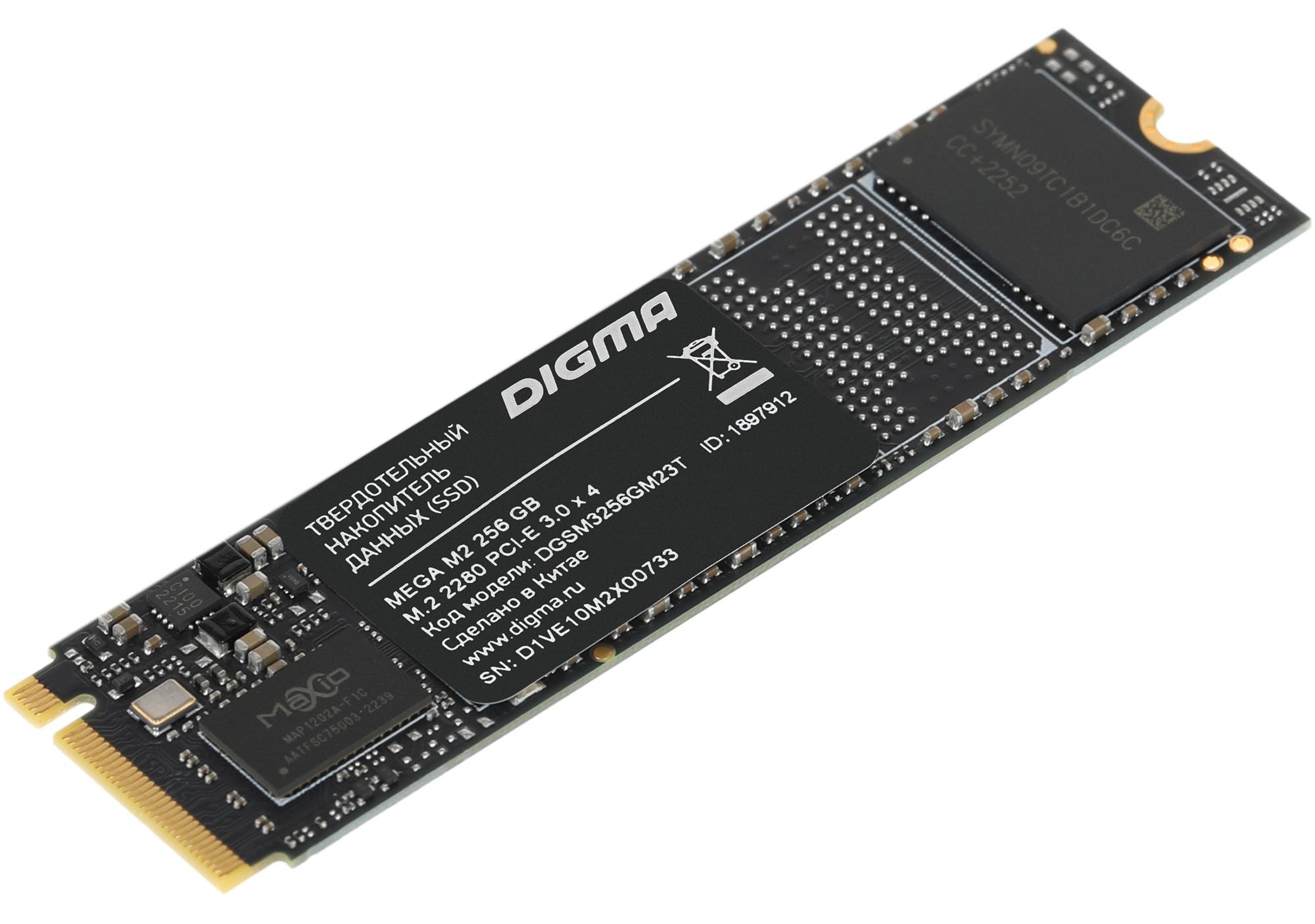 SSD диск Digma Mega M2 256GB (DGSM3256GM23T)