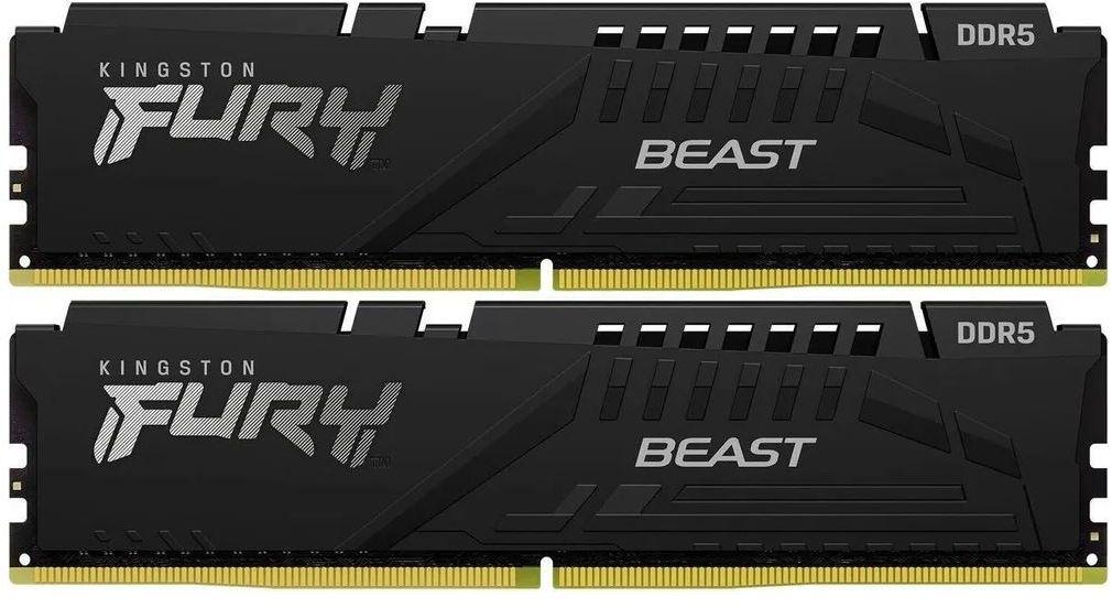 Оперативная память Kingston Fury Beast DDR5 2x8GB 5600MHz (KF556C36BBEK2-16)