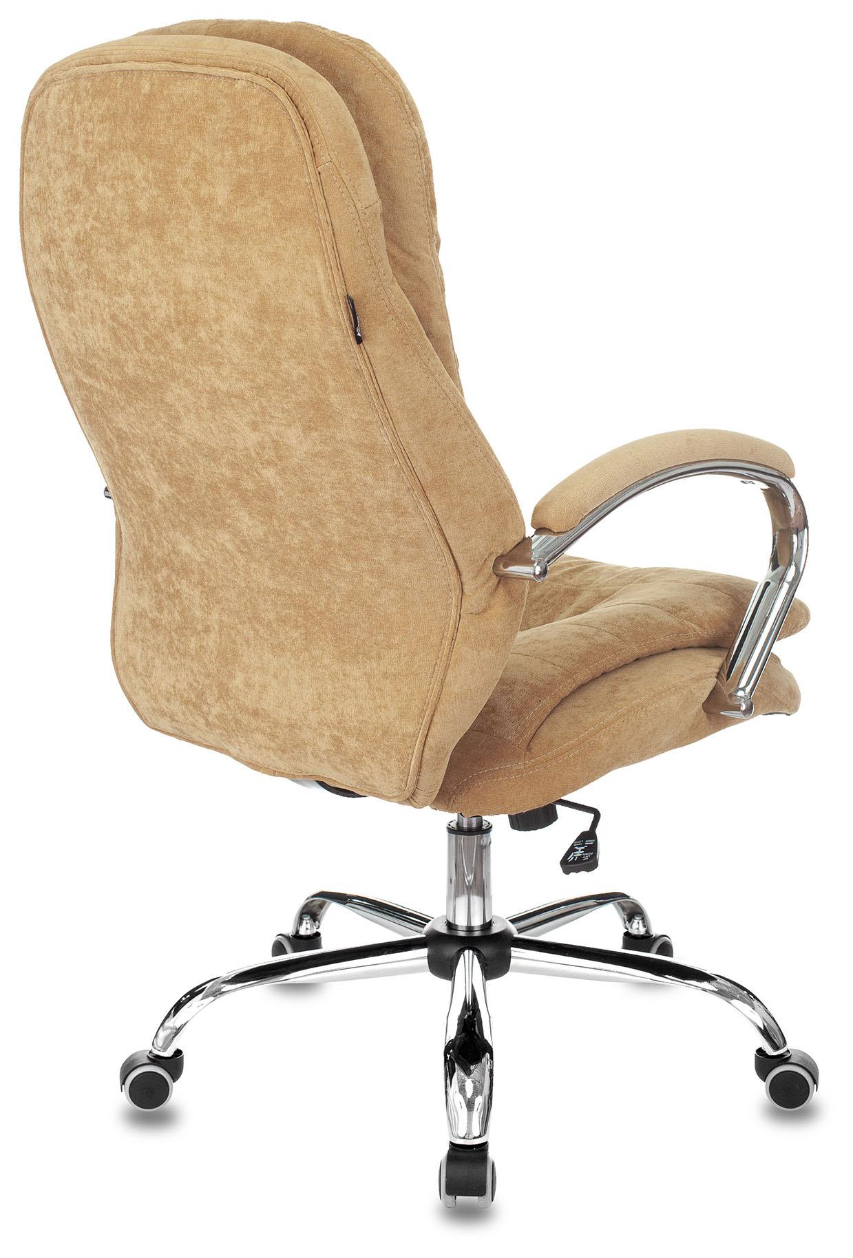 Офисное кресло Бюрократ Fabric горчичный Velvet 73 хром (T-9950SL)