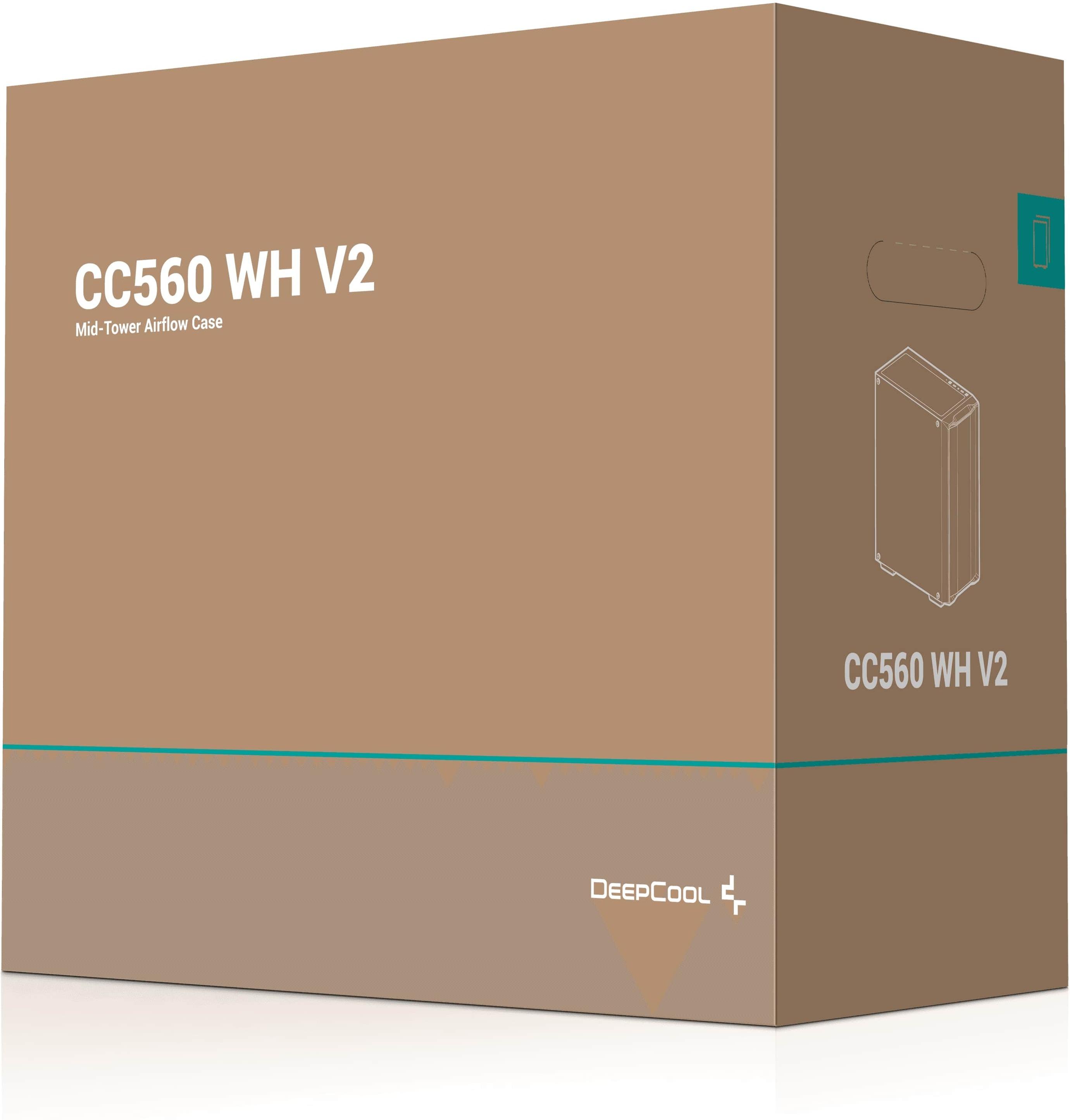 Корпус DeepCool CC560 V2 белый без БП (R-CC560-WHGAA4-G-2)