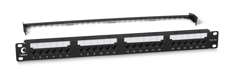 Патч-панель Cabeus PL2-24-Cat.5e-Dual